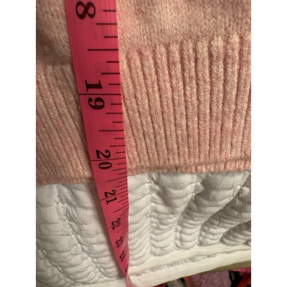 Witty Fox Pink Lips Long Sleeve, Open Back Sweater, V Neck, XL - Picture 6 of 8